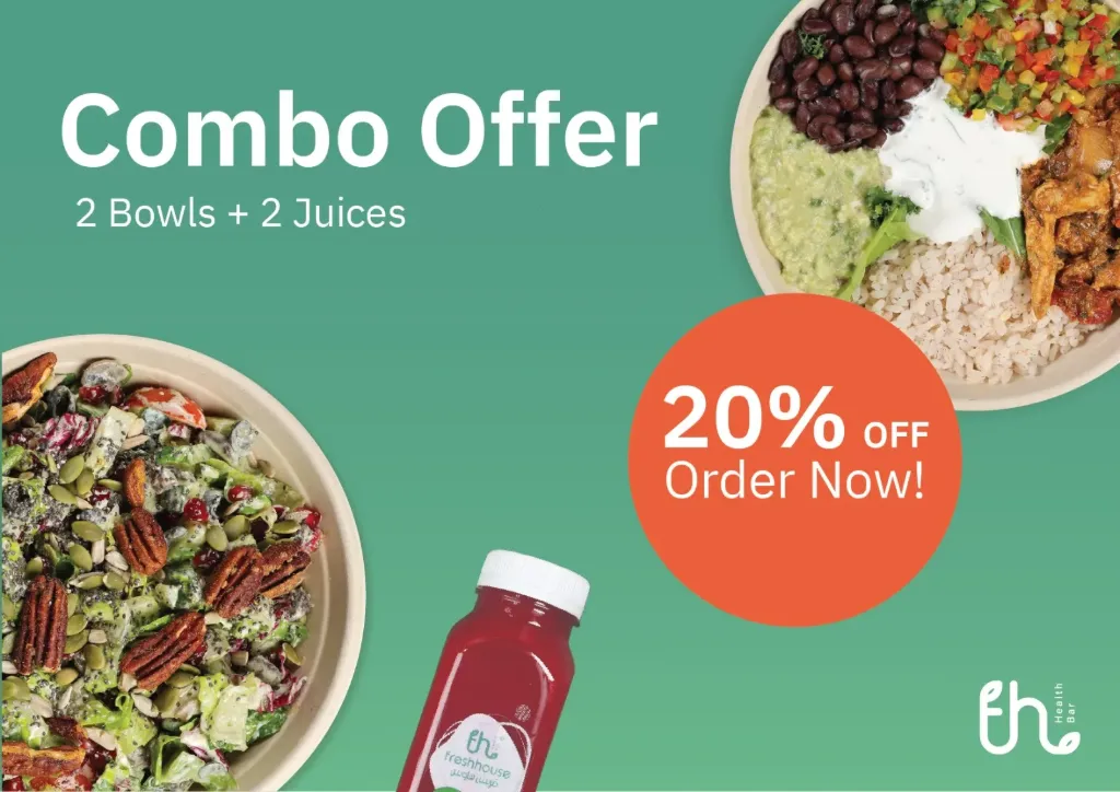 Combo Offer (Mexican Chicken Bowl, Orange Juice, Freshhouse Oatmeal)