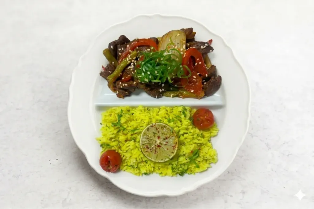 Tex-Mex Beef with Lemon Rice