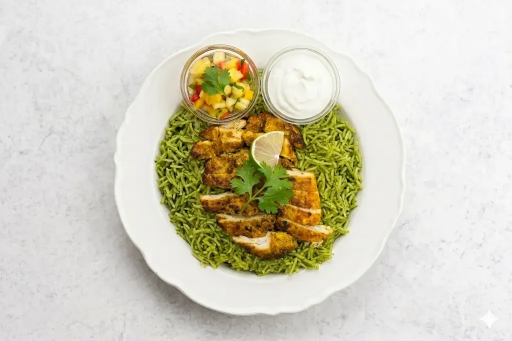 Mexican Herb Rice with Grilled Chicken (H)