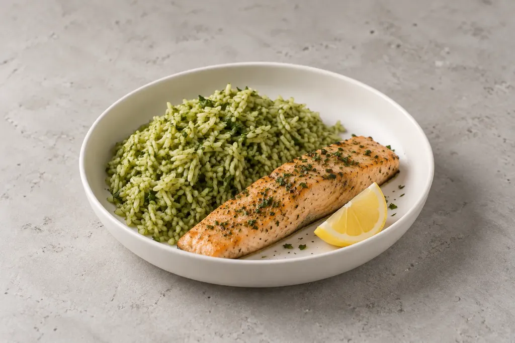 Creamy Avocado Salmon Bowl (H)