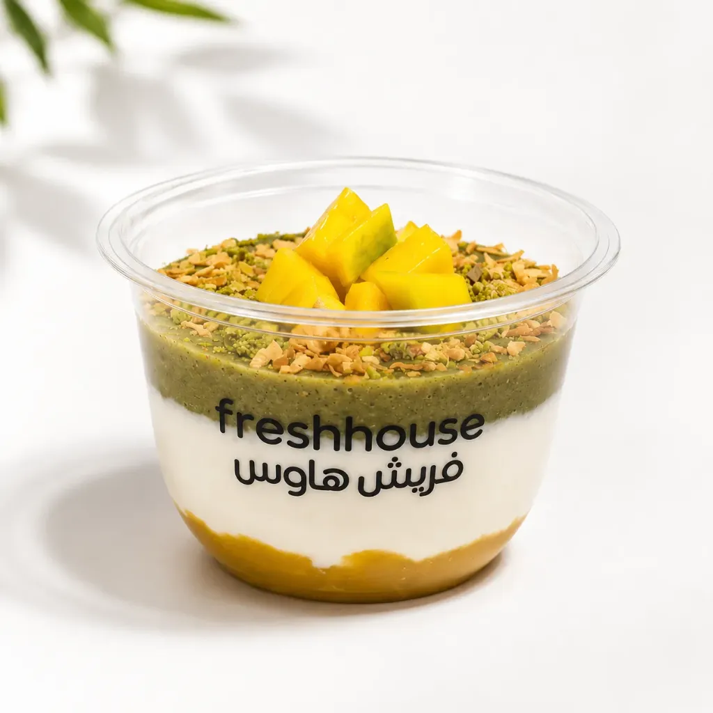 Moringa mango chia pudding